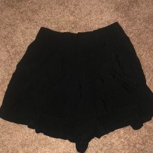 High-Waisted Black Shorts
